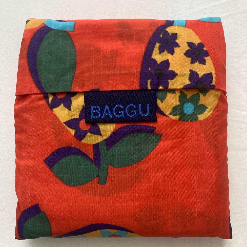 BAGGU Standard Printed Reusable Tote Kumquat